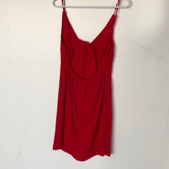 NWT Red Button Down Mini Dress - Picture 5 of 5